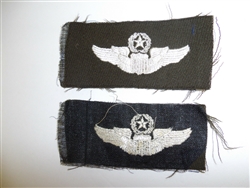 b2583 WW 2 US Army Air Force cloth Command Pilot's Wings elastique wool C16A16