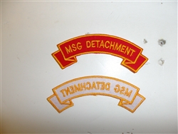b3408 USMC Marine Security Battalion off duty MSG Detachment scroll R7D