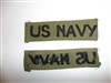 b3595 Vietnam US Navy name Tape OD subdued IR34D