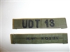 b3600 Vietnam US Navy  name OD Tape  UDT 13 Subdued IR34D