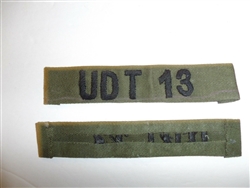 b3600 Vietnam US Navy  name OD Tape  UDT 13 Subdued IR34D