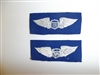 b4283 WW 2 US Army Air Force cloth  Pilot Wings blue wool C16A17
