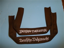 b4592 WW2 German Service Volunteer Deutfche Wehrmacht Cuff Title
