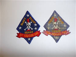 b0759 Vietnam US USMC 1 Recon Battalion Swift Silent Deadly Marine Division R5D