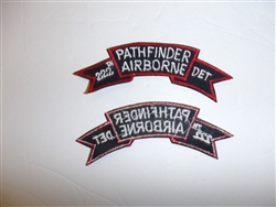b5562 1980's US Army Pathfinder Airborne 222th Detachment Ranger Tab IR18C