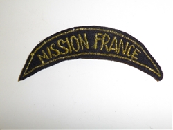 b5935 WW2 OSS Strategic tab Mission France FFI French Forces Interior C20A10