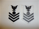 b6085 US Navy Rate Electrician's Mate 1st class white IR34C
