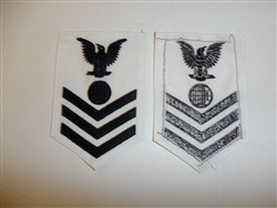 b6085 US Navy Rate Electrician's Mate 1st class white IR34C