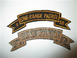 b6987 US Army Vietnam Long Range Patrol F Company 58 Infantry Regiment tab ctn