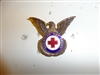 0192 WW 2 US ARC American Red Cross Man's Hat Cap Badge R22A