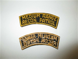 b7472 US Army Vietnam tab Medium Range Recon Patrol IR37B