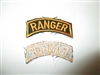 b7475 US Army Vietnam tab Ranger gold black IR37B