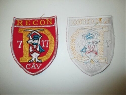 b8185 US Army Vietnam Recon 7th Squadron 17th Cavalry Regiment