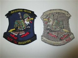 b6817 Vietnam US 327th Airborne Infantry Recon parachute