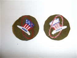 b8883  WW 1 US Army Aviation patch 94th Aero Squadron Top Hat Flag Air PC2