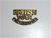 c0047s WW 2 Civilian British War Photographer Brass Pin-On Badge single R10B
