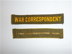 c0163 WW2 US Civilian War Correspondent Tab Light shirt Wool R10C