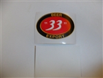b4714 US Vietnam Novelty Sticker Beer 33 Export IR4C