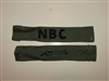 c0476 Vietnam Era Correspondent NBC name tape black on OD R10D