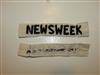 c0480 Vietnam Era Correspondent NEWSWEEK name tape black on white R10D
