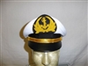 E0574-714 Vietnam RVN Navy Junior Officer Visor Hat White Size 7 1/4 W14A