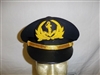 E0575-678 Vietnam RVN Navy Junior Officer Visor Hat Blue Size 6 7/8 W14T