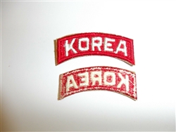 e1515 Original Korean War US Army tab Korea white/red R21A3