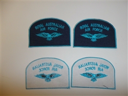 e1661 Korea War Royal Australian Air Force RAAF shoulder patches L&R R21B2
