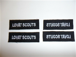 e1733 WW2 British Army Lovat Scouts Commando Lord shoulder tabs pair R21C4