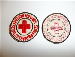 e1970 WW 2  US American Red Cross ARC Services to Armed Forces patch R22A