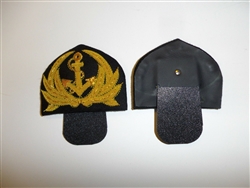 e2131 RVN Vietnam Vietnamese Navy Officers Bullion Cap Badge IR9B