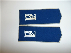 e4055p WW 1 Imperial Russian Czar Infantry shoulder boards blue white  IR1E