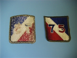 a0062 WWII US Army SSI for the 75th Division