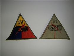 e4694 WWII US Army 4th Armored Corps IV patch R24B