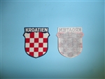 b1305 WWII Croation Kroatien Hrvatska sleeve shield german version R18E