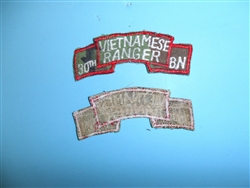 b2139 RVN Vietnam Army Vietnamese Ranger tab on camo 30th BN Battalion IR10E