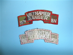 b2143 RVN Vietnam Army Vietnamese Ranger tab on camo 35th BN Battalion IR10E