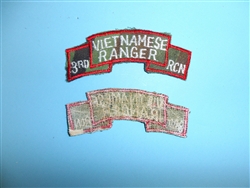 b2158 RVN Vietnam Army Vietnamese Ranger tab on camo 3rd RCN recon IR10E