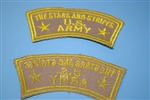 c0033 Stars and Stripes - US Army tab (Tan) R10B