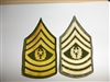 e4266p Vietnam US Army Rank Chevron Command Sergeant Major OD pair R1D