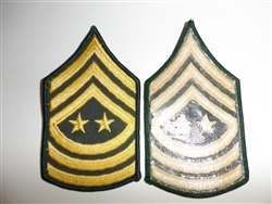 e4270p 1979-? US Army Rank Chevron Sergeant Major of Army pair R1D