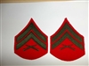 e4272p Vietnam USMC Chevron Corporal E-4 Rank Winter red green pair R20B