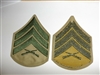 e4285p Vietnam USMC Chevron Sergeant E-5 Rank Summer green tan pair R20B