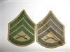 e4286p Vietnam USMC Chevron Staff Sergeant E-6 Rank Summer green tan pair R20B