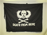 flag27v2w Vietnam Special Forces Flag Death From Above 3 teeth missing W10B