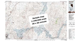Benton Range, CA-NV 100K (30 x 60 minute) topo 