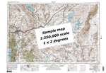 Susanville, CA 250K (1 x 2 degree) topo 