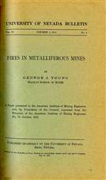 Fires in metalliferous mines PHOTOCOPY