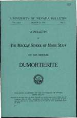 A bulletin on the mineral dumortierite PHOTOCOPY