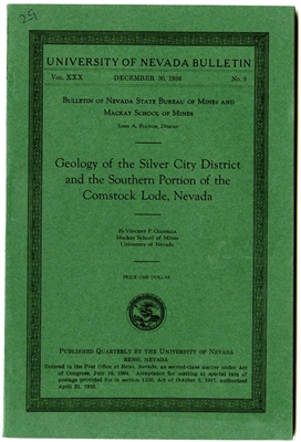Geology of the Silver City district and the southern portion of the Comstock Lode, Nevada SOFTGOOD